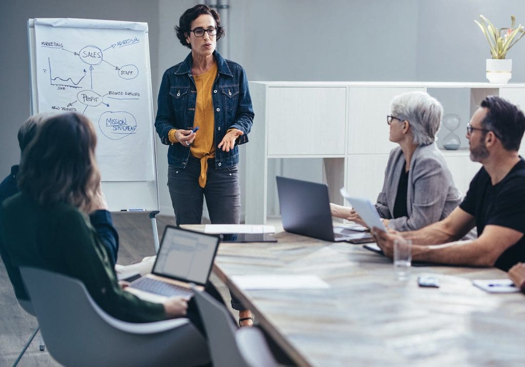 Online Marketing Training classroom
